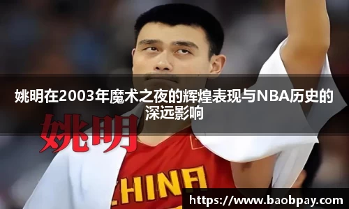 姚明在2003年魔术之夜的辉煌表现与NBA历史的深远影响